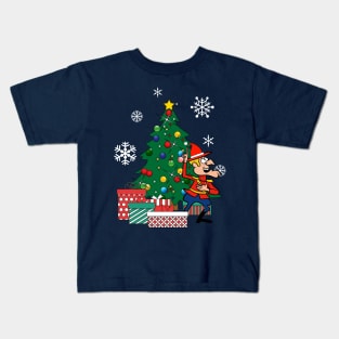 Dudley Do Right Around The Christmas Tree Kids T-Shirt